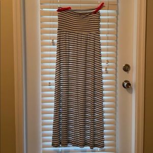 Maxi blue and white dress